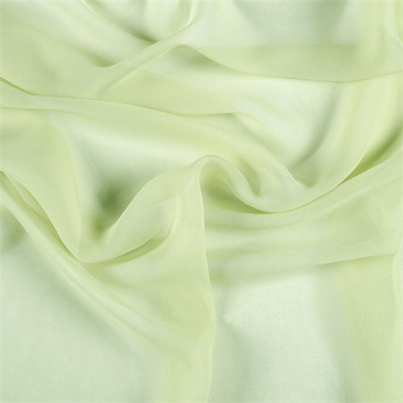 Runway Silks Peridot Silk Chiffon Fabric – Reorderable