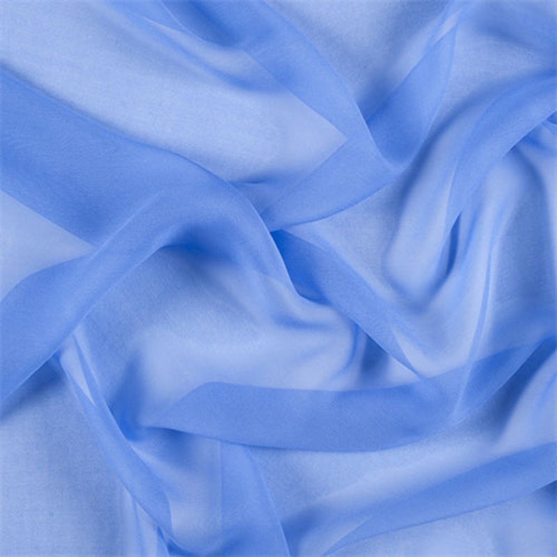 Runway Silks Periwinkle Silk Chiffon Fabric – Reorderable
