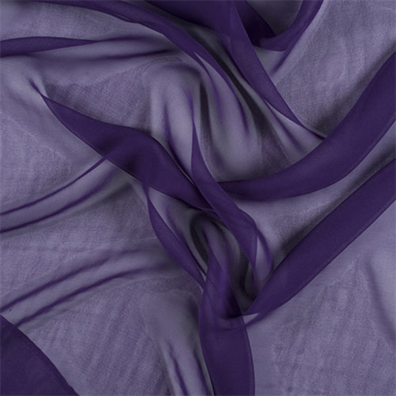 Runway Silks Purple Wide Silk Chiffon Fabric – Reorderable
