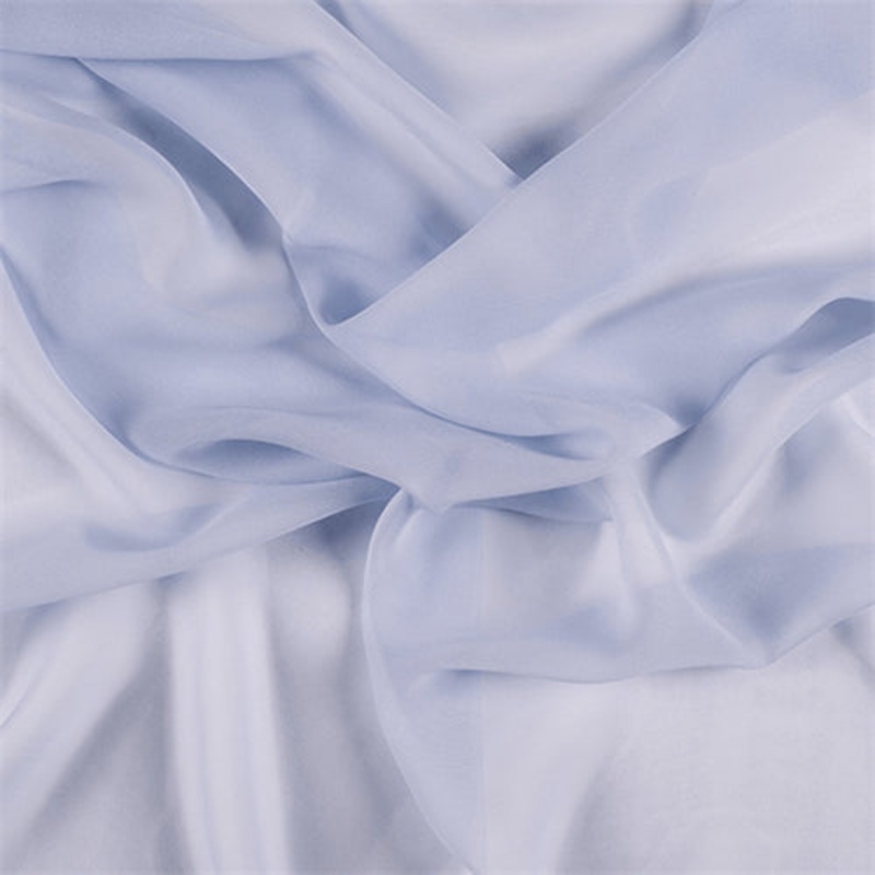Runway Silks Steel Blue Silk Chiffon Fabric – Reorderable