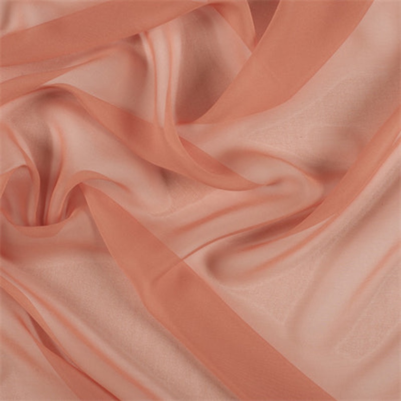 Runway Silks Tangerine Wide Silk Chiffon Fabric – Reorderable
