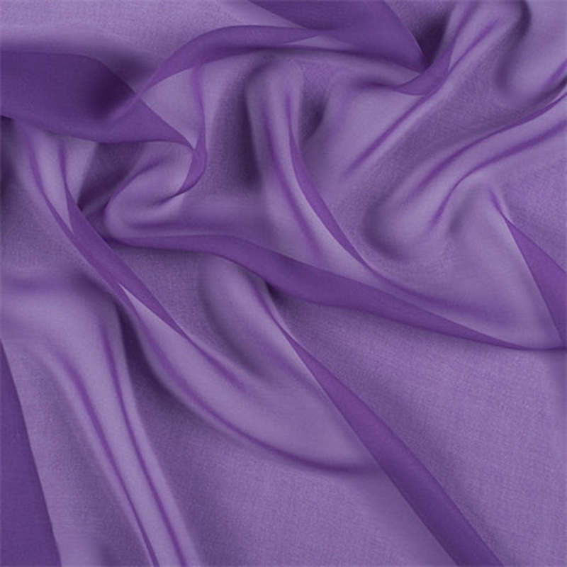 Runway Silks Violet Purple Silk Chiffon Fabric – Reorderable
