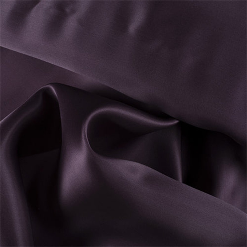 Runway Silks Aubergine Silk Satin Organza Fabric – Reorderable
