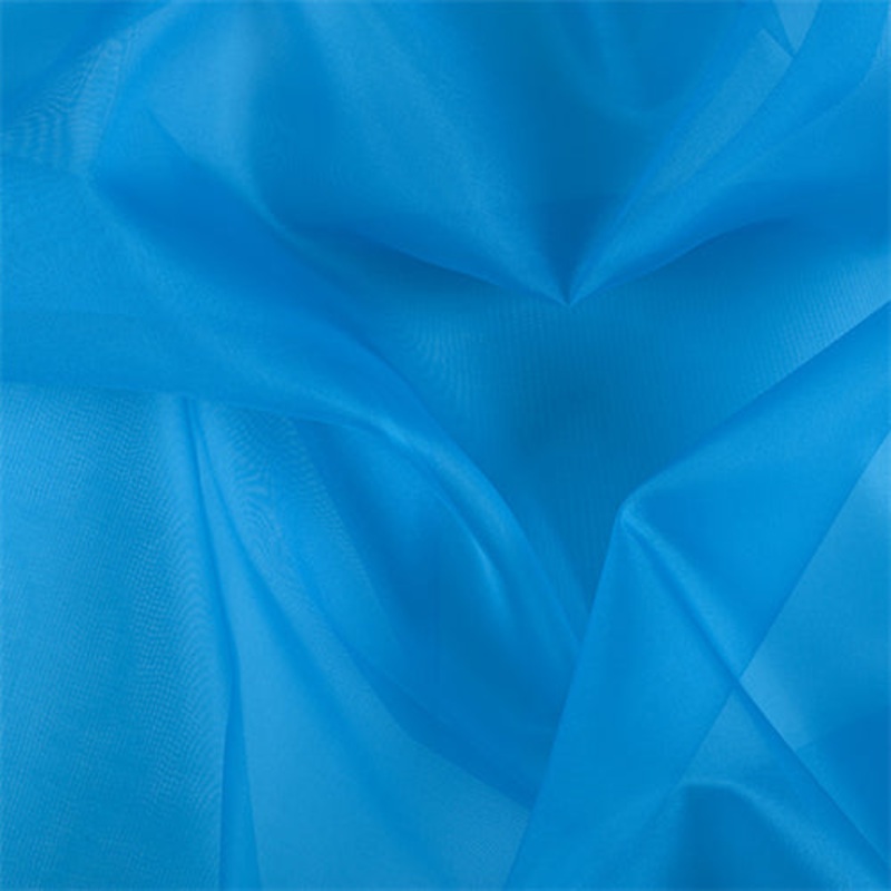 Runway Silks Bright Blue Silk Organza Fabric – Reorderable