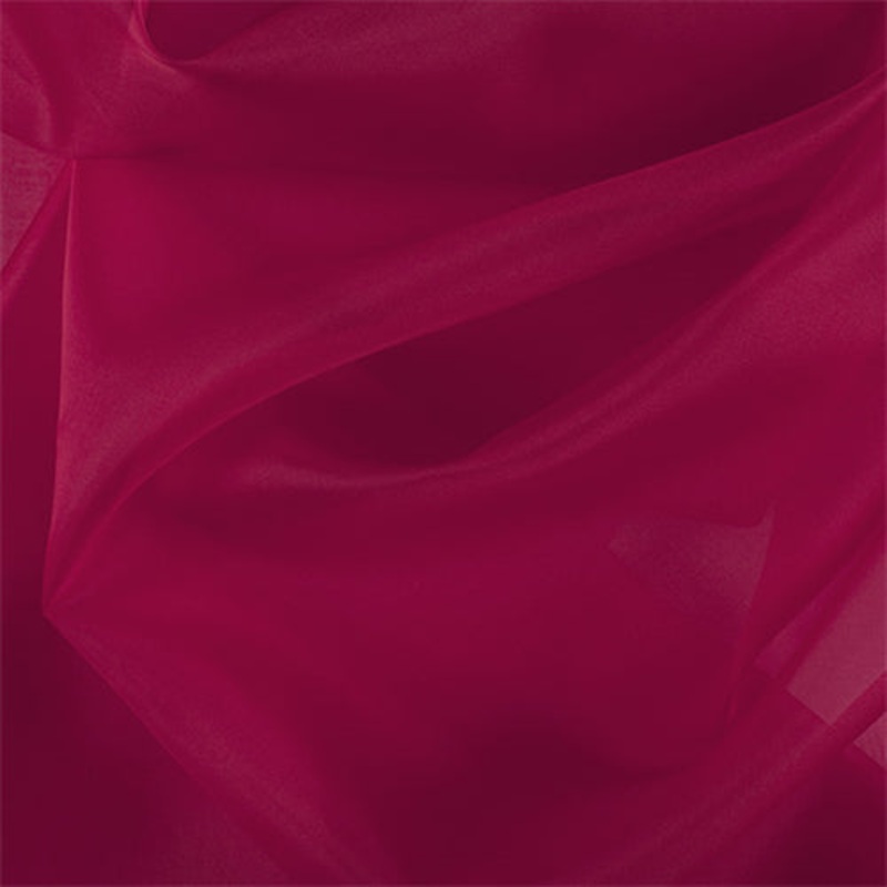 Runway Silks Bright Red Silk Organza Fabric – Reorderable