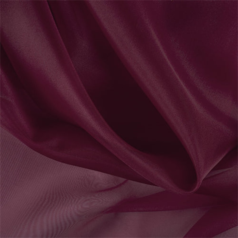 Runway Silks Burgundy Silk Organza Fabric – Reorderable