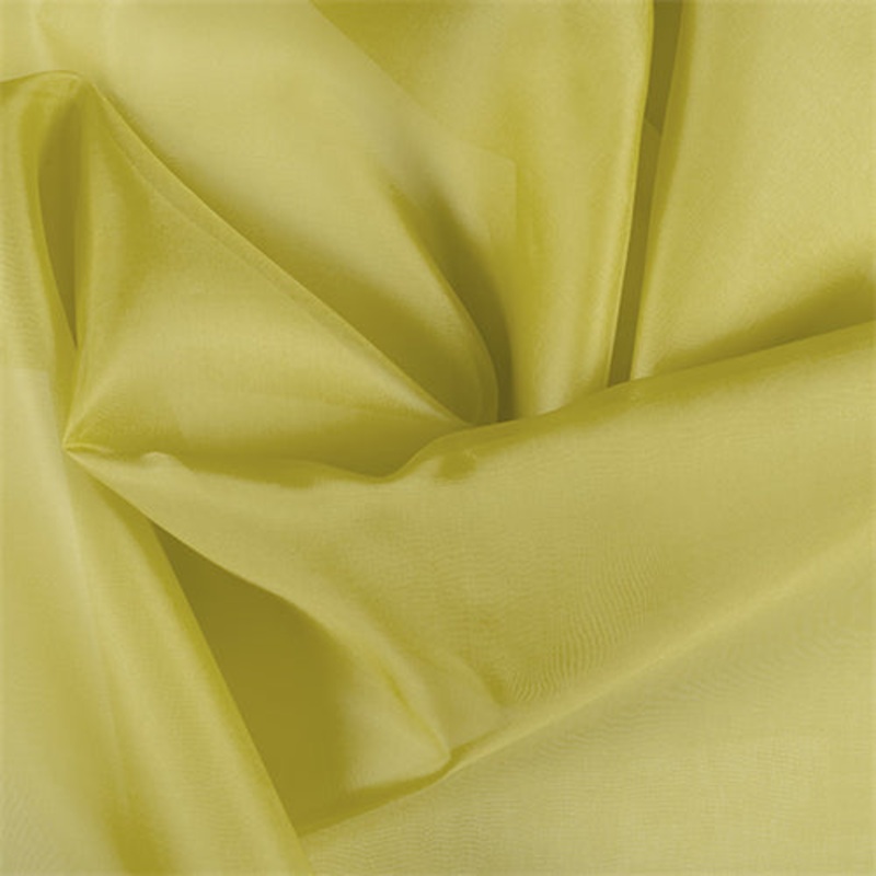 Runway Silks Chartreuse Silk Organza Fabric – Reorderable