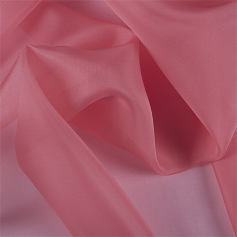 Runway Silks Coral Silk Organza Fabric – Reorderable