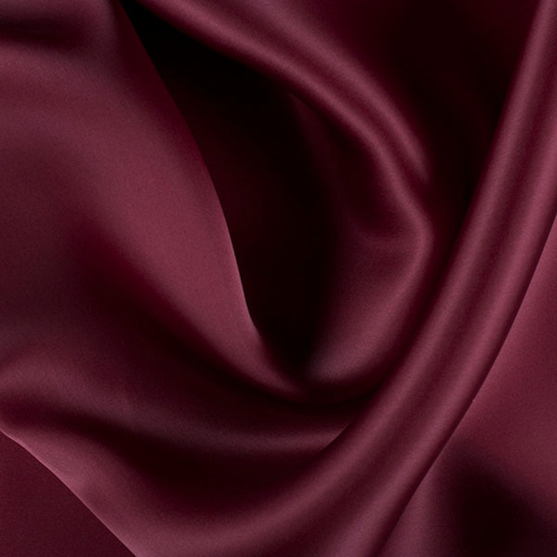 Runway Silks Dark Brick Red Silk Satin Organza Fabric – Reorderable