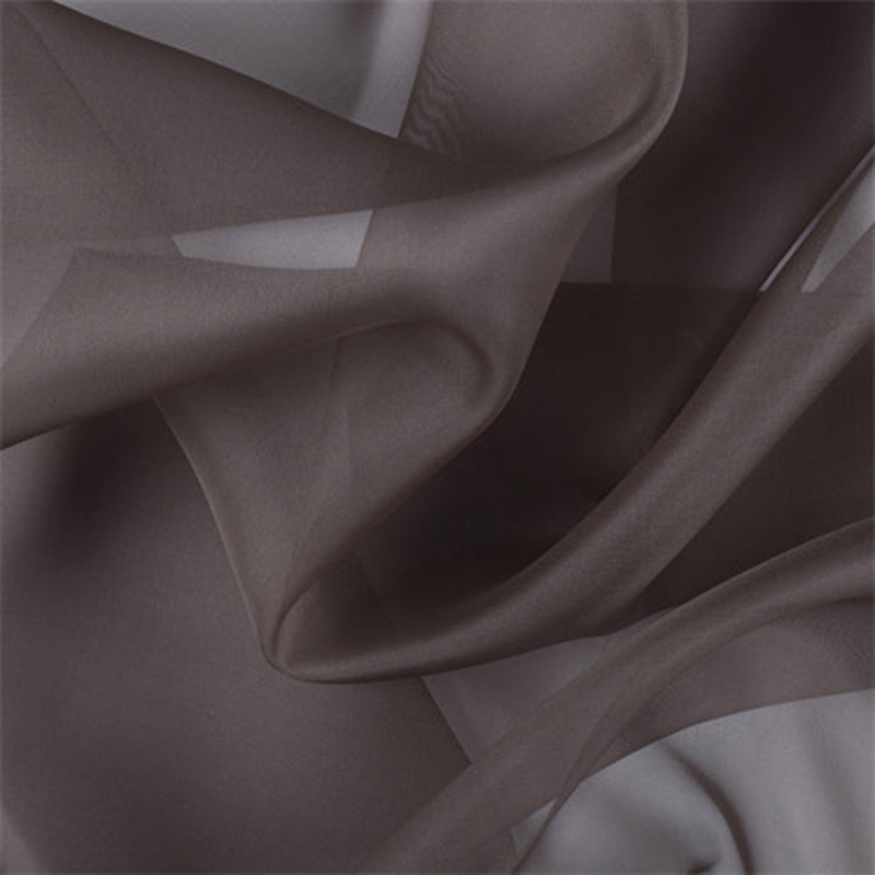 Runway Silks Dark Taupe Silk Organza Fabric – Reorderable