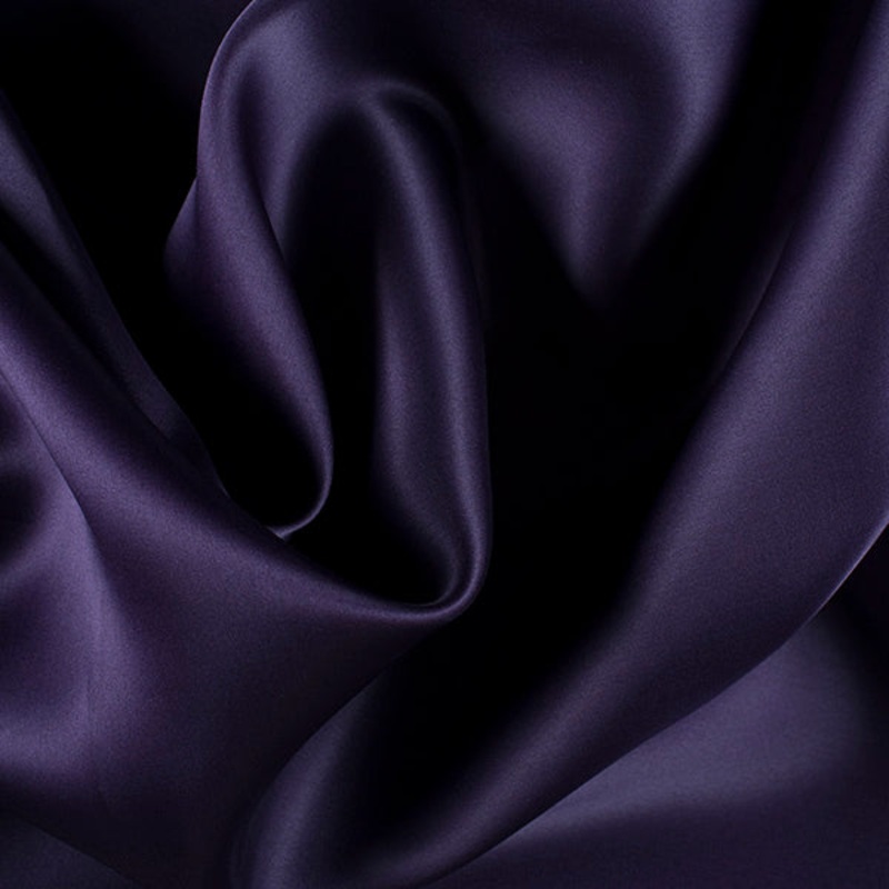 Runway Silks Eggplant Silk Satin Organza Fabric – Reorderable