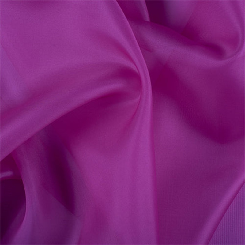 Runway Silks Magenta Silk Organza Fabric – Reorderable