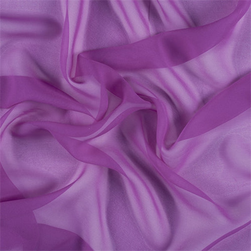 Runway Silks Magenta Wide Silk Chiffon Fabric – Reorderable