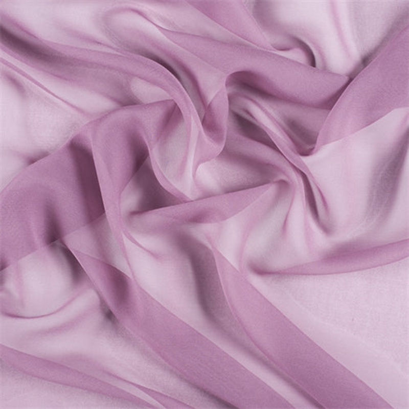Runway Silks Mauve Silk Chiffon Fabric – Reorderable