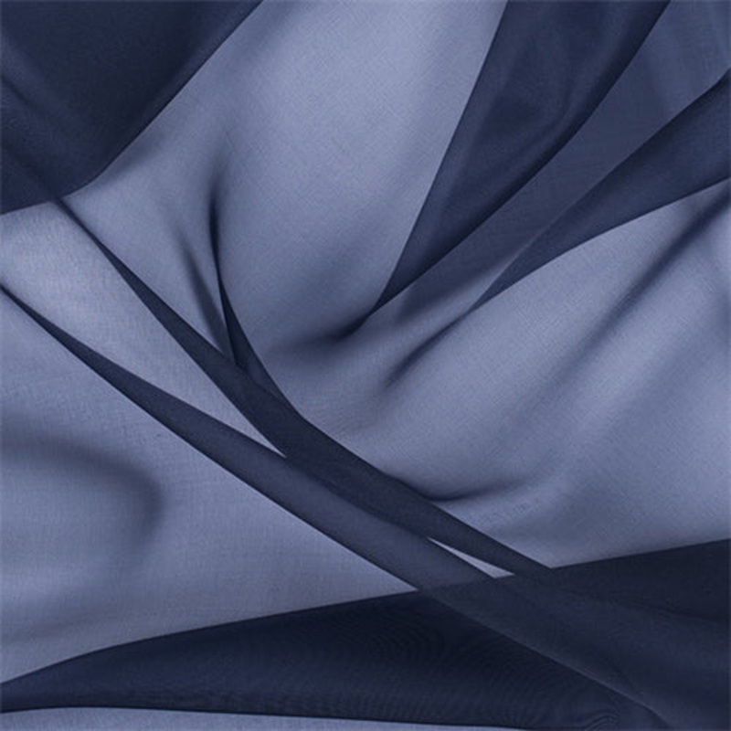 Runway Silks Navy Blue Silk Organza Fabric – Reorderable