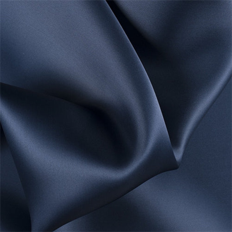 Runway Silks Navy Blue Silk Satin Organza Fabric – Reorderable