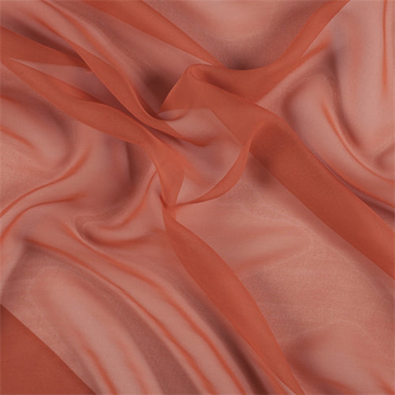 Runway Silks Orange Silk Chiffon Fabric – Reorderable