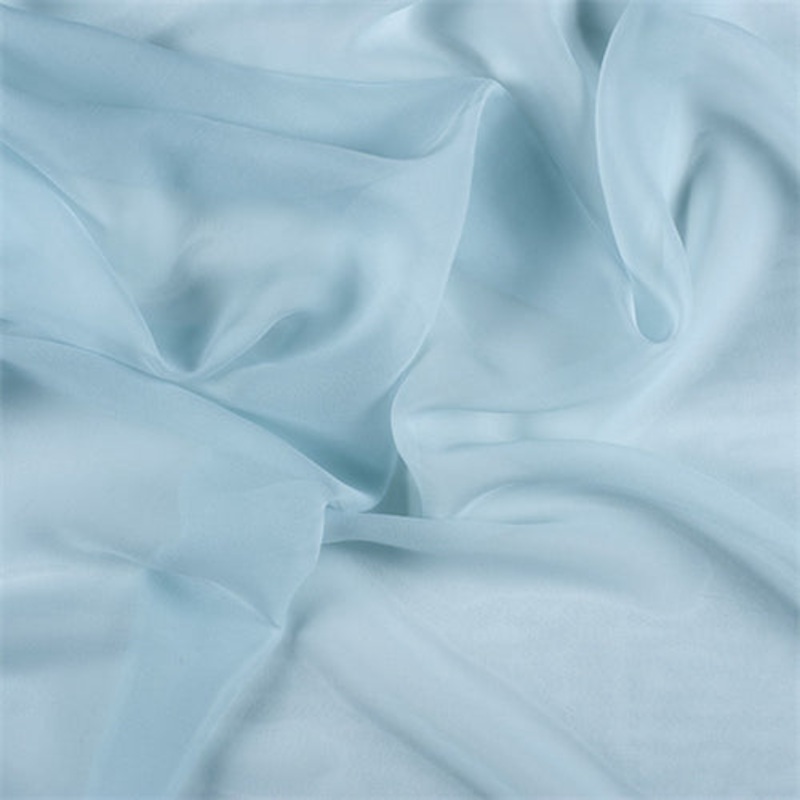 Runway Silks Pale Blue Silk Chiffon Fabric – Reorderable