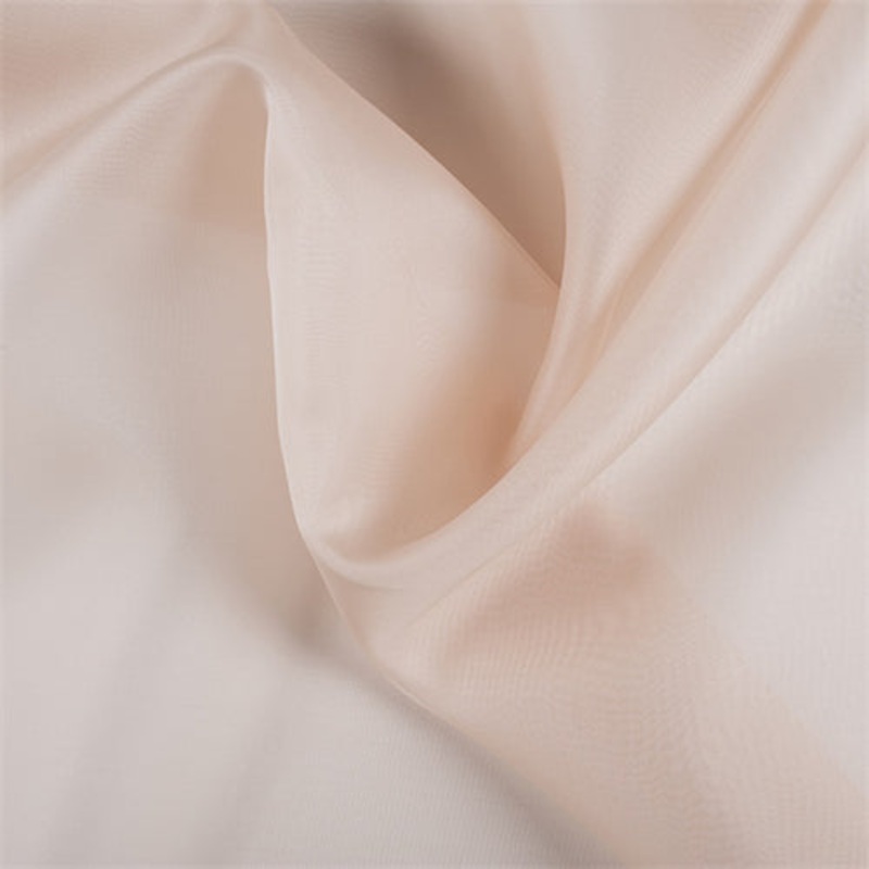 Runway Silks Pale Peach Silk Organza Fabric – Reorderable