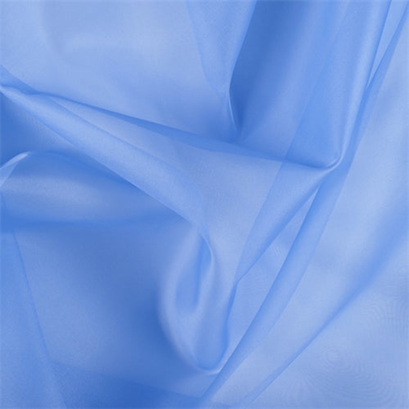 Runway Silks Periwinkle Silk Organza Fabric – Reorderable