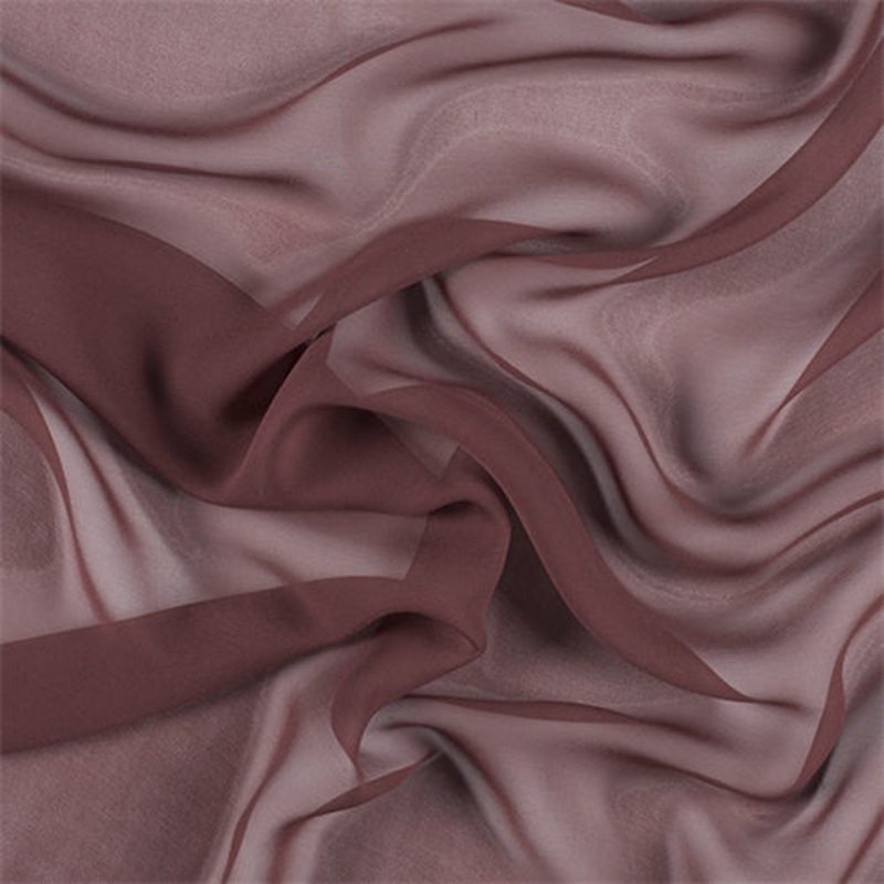 Runway Silks Rust Wide Silk Chiffon Fabric – Reorderable