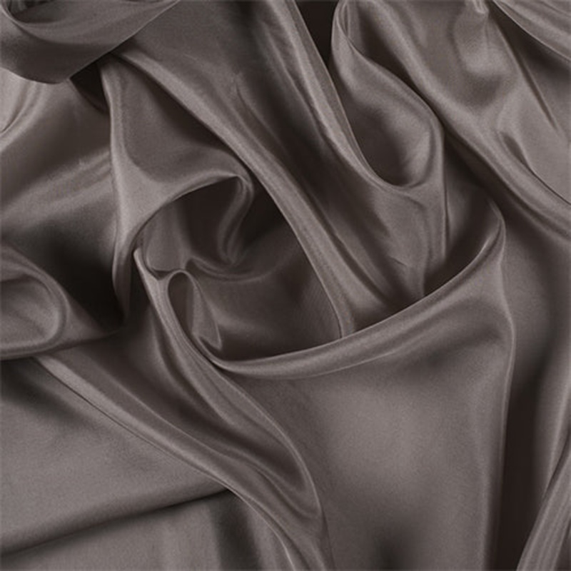 Runway Silks Taupe Silk Habotai Fabric – Reorderable
