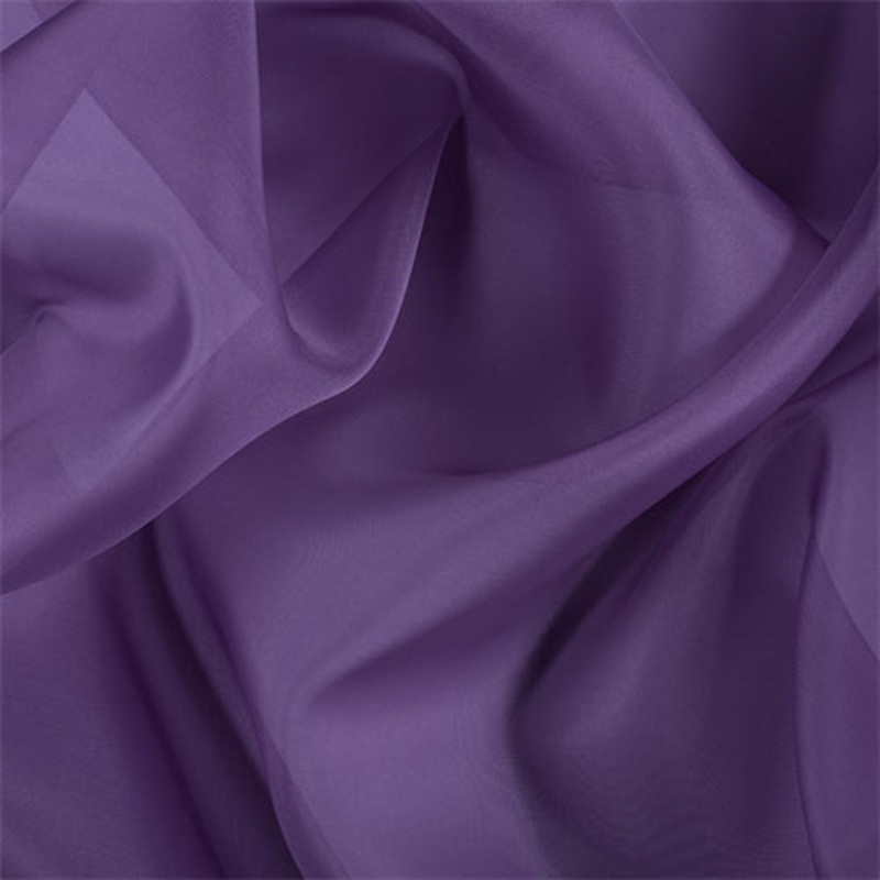 Runway Silks Violet Silk Organza Fabric – Reorderable