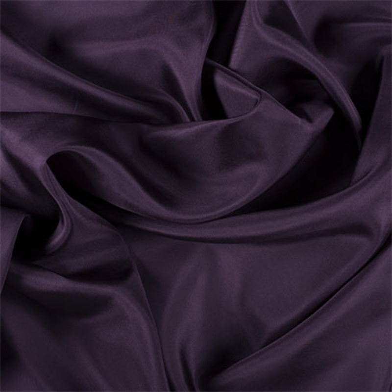 Runway Silks Aubergine Silk Habotai Fabric – Reorderable