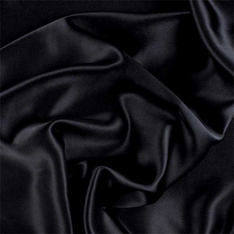 Runway Silks Black Silk Charmeuse Fabric – Reorderable