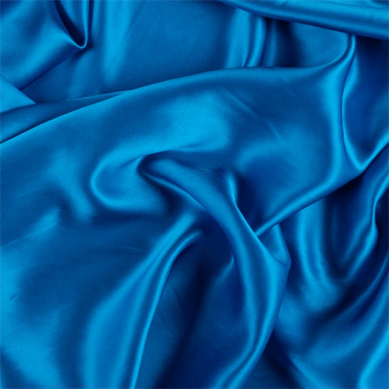 Runway Silks Bright Blue Silk Charmeuse Fabric – Reorderable