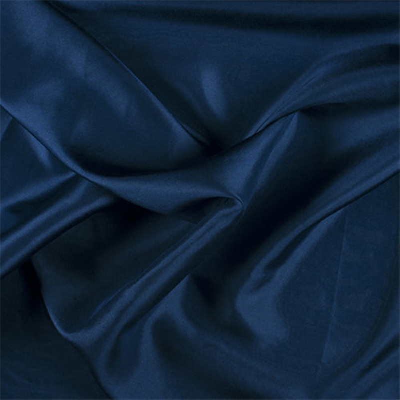 Runway Silks Dark Blue Silk Habotai Fabric – Reorderable