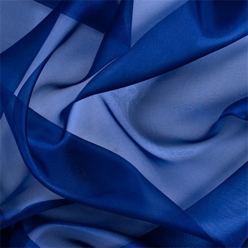 Runway Silks Dark Blue Silk Organza Fabric – Reorderable