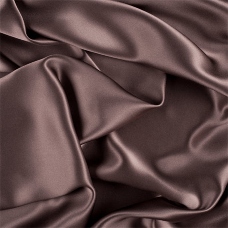Runway Silks Dark Taupe Stretch Silk Charmeuse Fabric – Reorderable