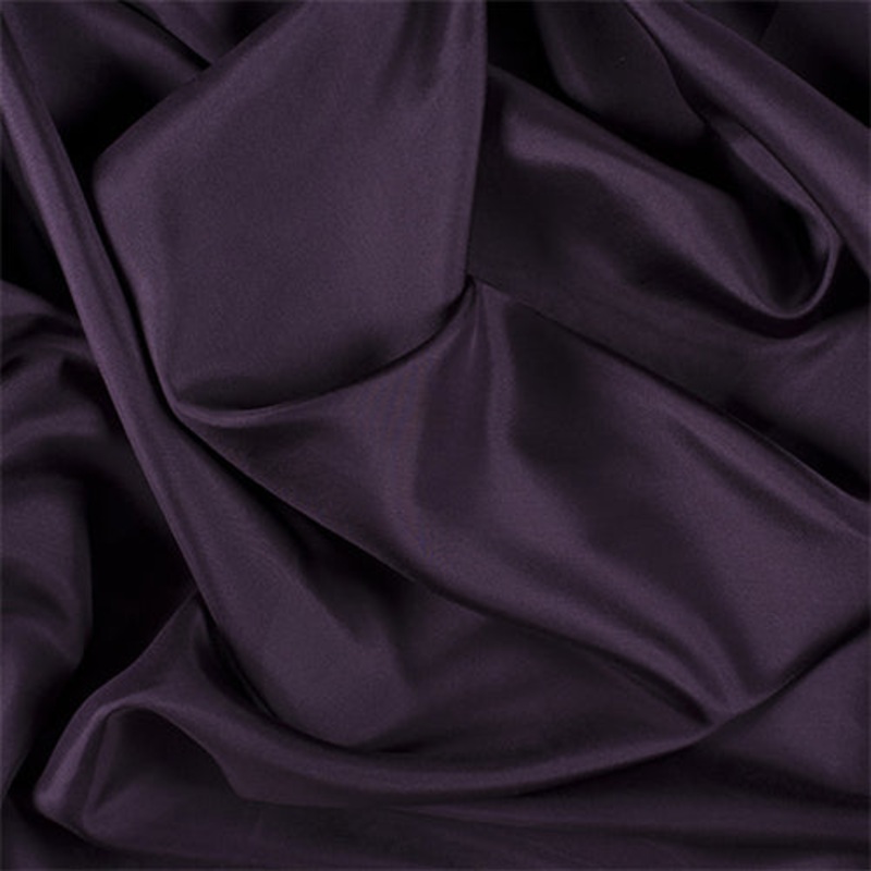 Runway Silks Eggplant Silk Habotai Fabric – Reorderable