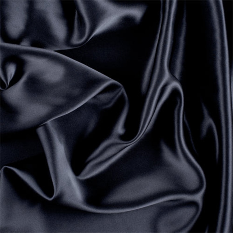 Runway Silks Midnight Navy Stretch Silk Charmeuse Fabric – Reorderable