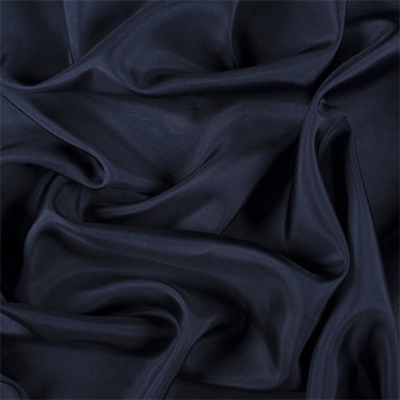 Runway Silks Navy Blue Silk Habotai Fabric – Reorderable