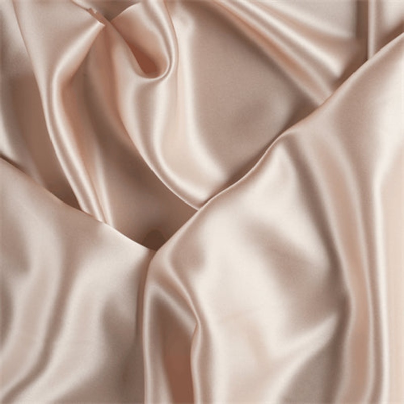 Runway Silks Pale Peach Stretch Silk Charmeuse Fabric – Reorderable