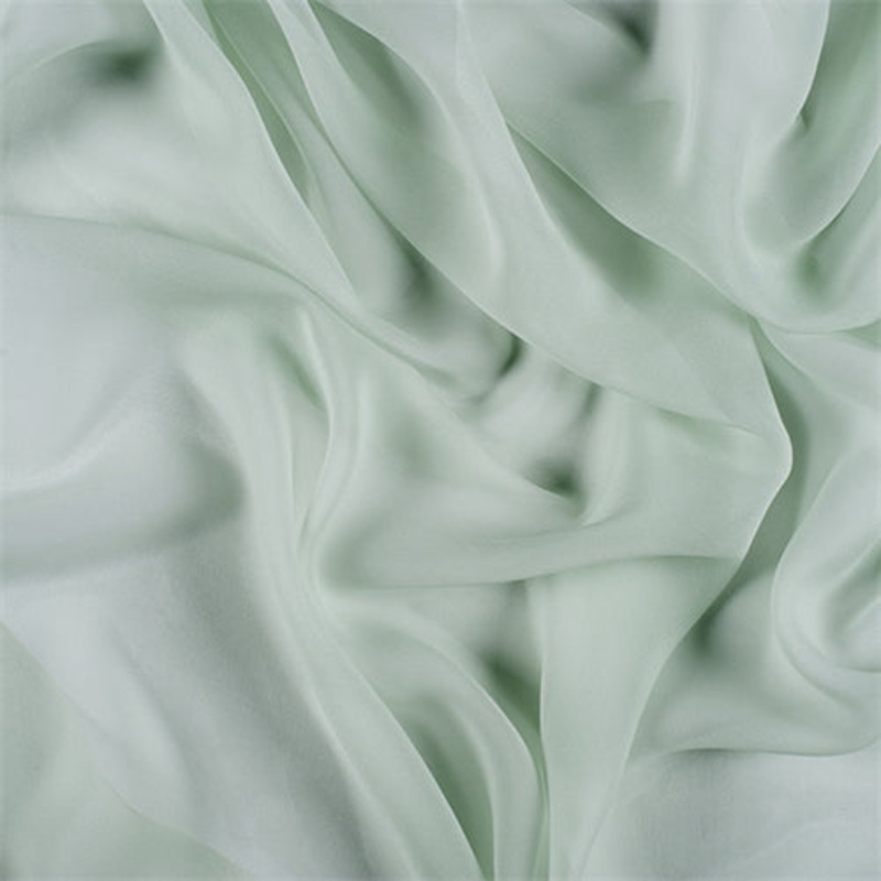 Runway Silks Sage Wide Silk Chiffon Fabric – Reorderable
