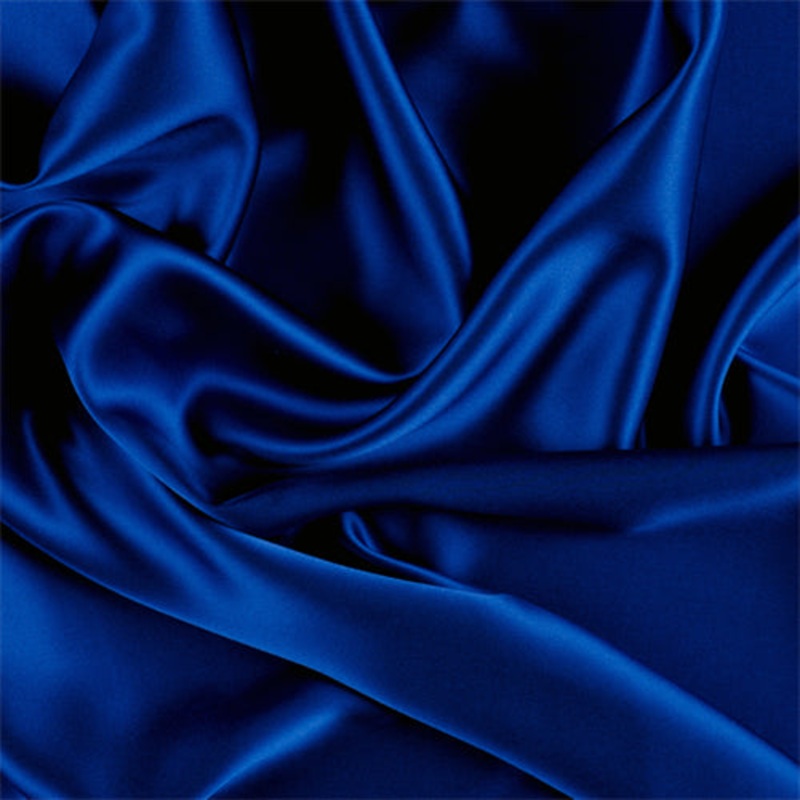 Runway Silks Blue Silk Charmeuse Fabric – Reorderable
