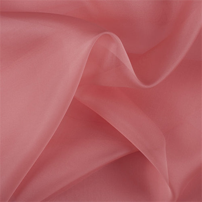 Runway Silks Coral Orange Silk Organza Fabric – Reorderable