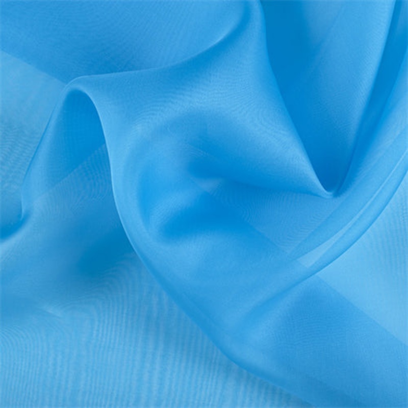 Runway Silks Turquoise Silk Organza Fabric – Reorderable
