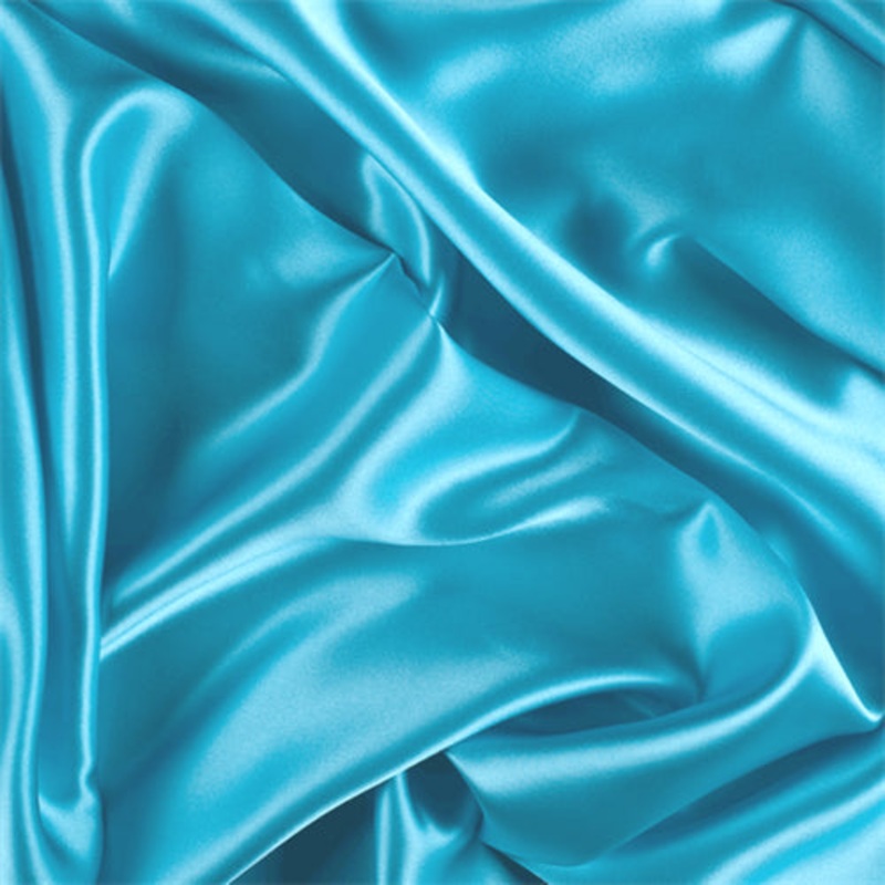 Runway Silks Aqua Silk Charmeuse Fabric – Reorderable