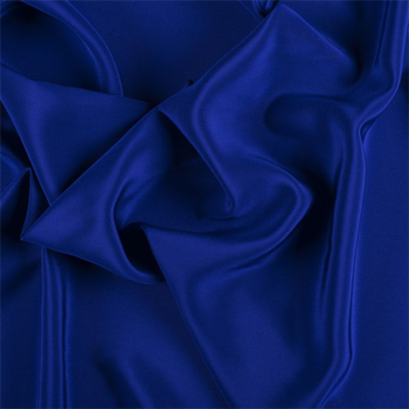 Runway Silks Blue Silk Crepe de Chine Fabric – Reorderable