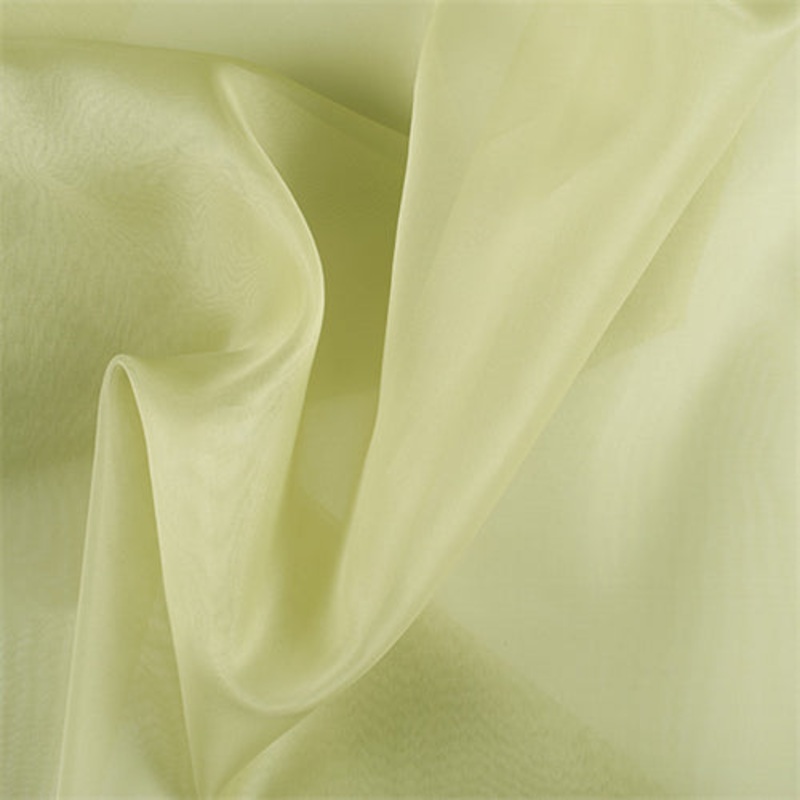 Runway Silks Celery Silk Organza Fabric – Reorderable