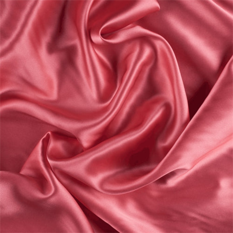 Runway Silks Coral Stretch Silk Charmeuse Fabric – Reorderable