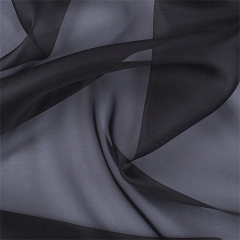 Runway Silks Dark Gray Silk Organza Fabric – Reorderable