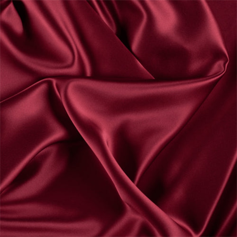 Runway Silks Dark Red Silk Charmeuse Fabric – Reorderable