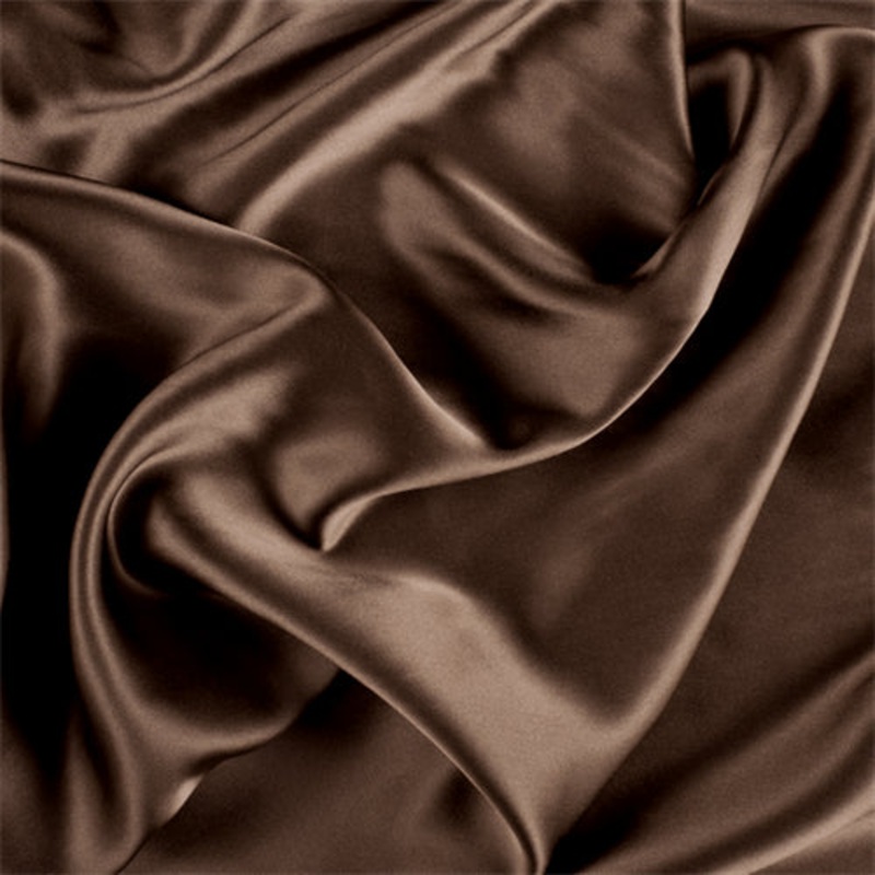 Runway Silks Olive Brown Silk Charmeuse Fabric – Reorderable