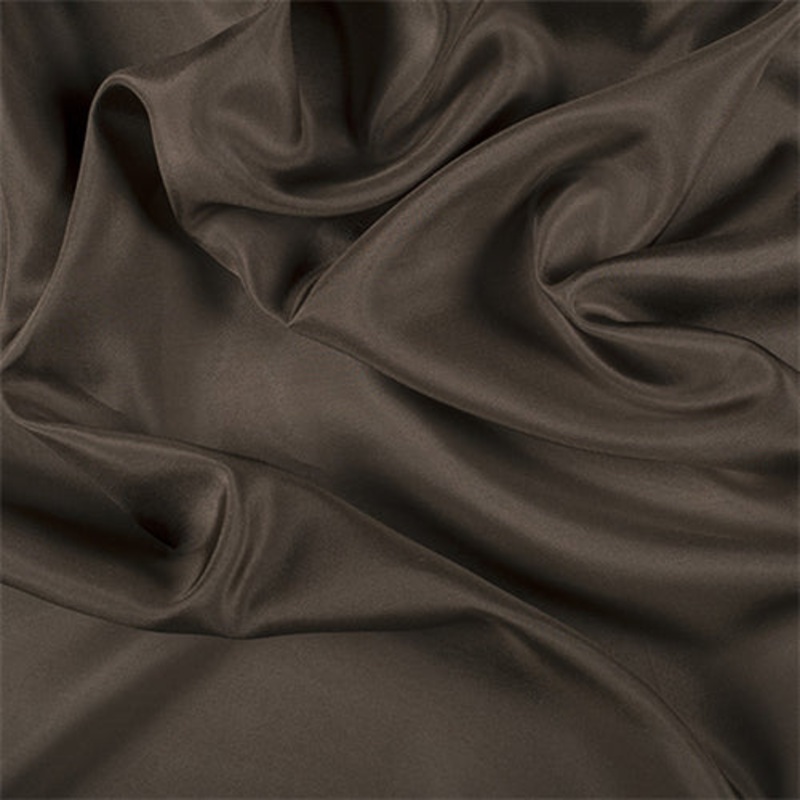 Runway Silks Olive Brown Silk Habotai Fabric – Reorderable