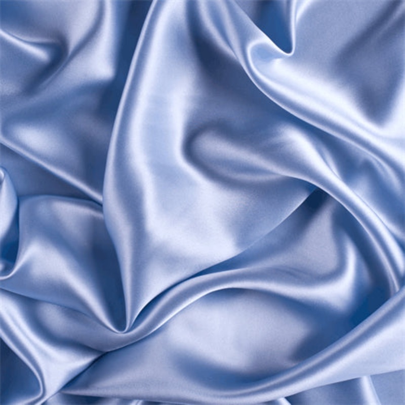Runway Silks Sky Blue Silk Charmeuse Fabric – Reorderable